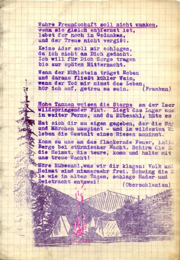 Liederheft Seite 1