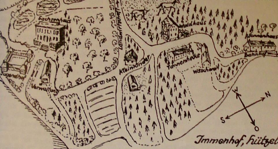 Immenhof-Plan aus den 50er Jahren