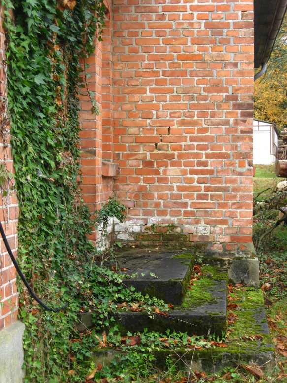 LW - Ru. - Eingang zum alten Wohnhaus - LW - die Natur ist auf dem Vormarsch