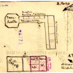 Verwaltungsgebäude und Schule auf einer Zeichnung von W. Roth-Bernstein